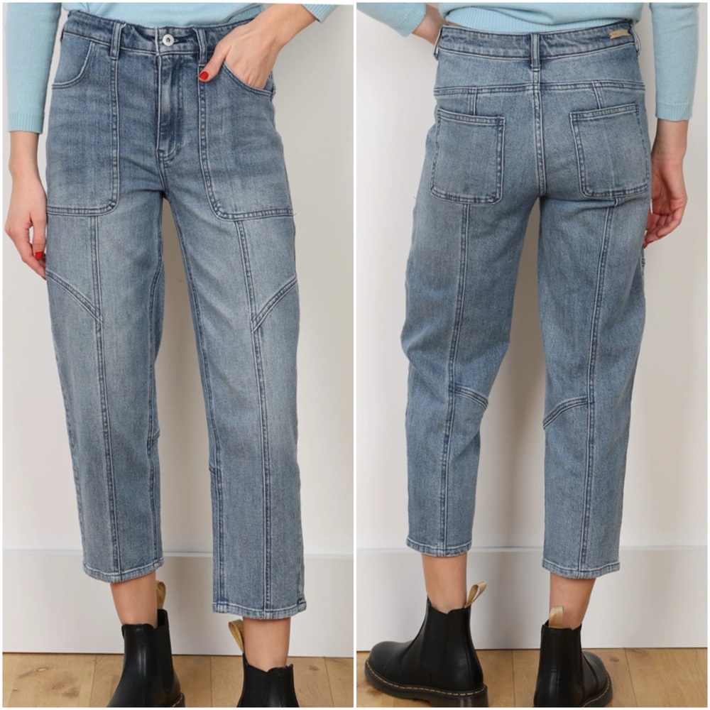 Anthropologie Pilcro And The Letterpress Wide Pocket‎ Blue Jeans 28